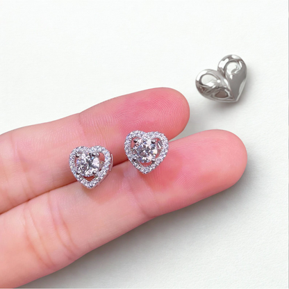 VVS Diana Heart Earrings