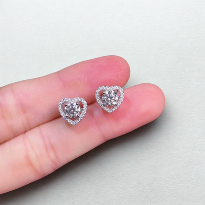VVS Diana Heart Earrings