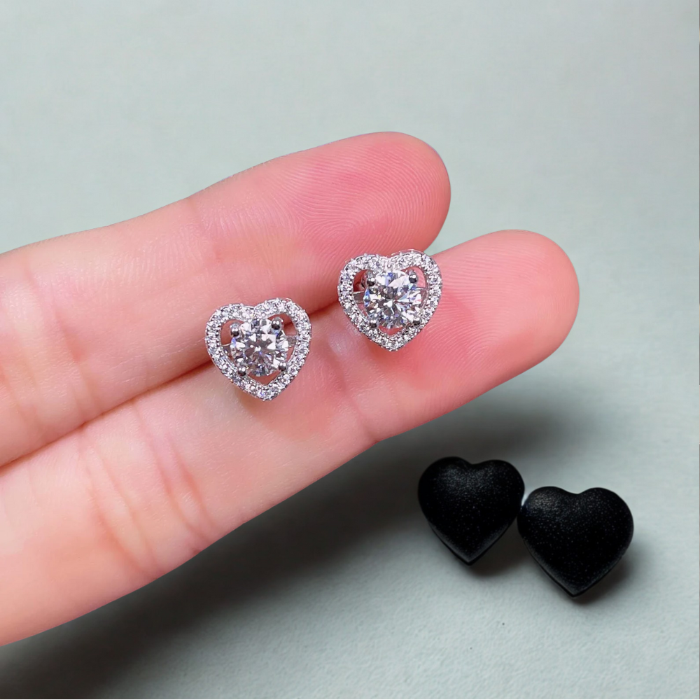 VVS Diana Heart Earrings