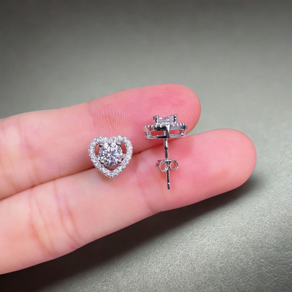 VVS Diana Heart Earrings