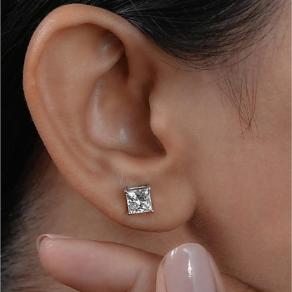 VVS Princess-cut Earrings