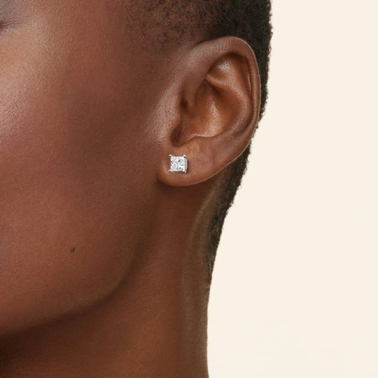 VVS Princess-cut Earrings