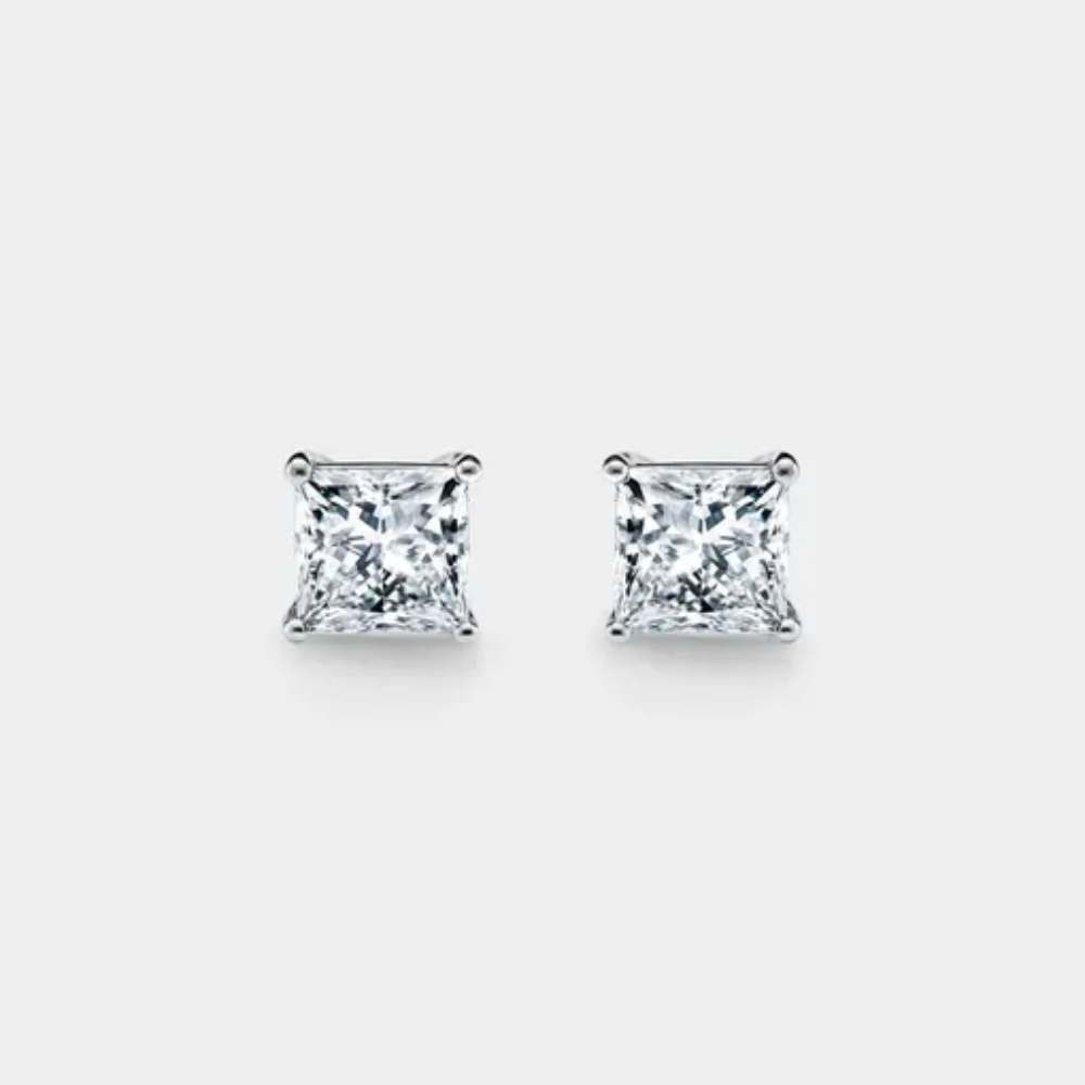 VVS Princess-cut Earrings